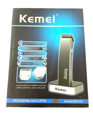 Professional Mens Hair Clipper Trimmer Rechargeable Shaver Kemei KM-619
