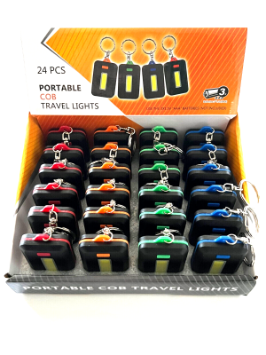 24pcs Portable Very Cool Travel LED Light Keychains Handy Excellent Travel Gift Set