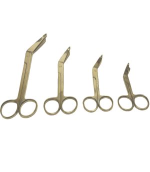 4pcs Lister Bandage Scissors 3.5"4.5"5.5" 7.5" Surgical Dental Instruments