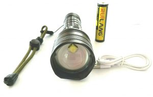 Super-Bright 8400 Lumens LED Flashlight With Rechargeable Battery High Powered